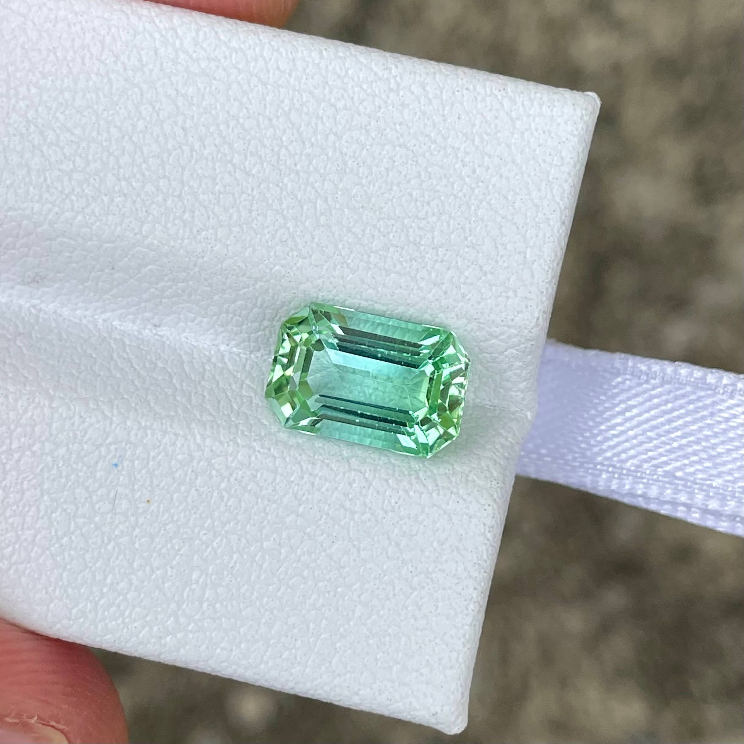 2.72 Carat Mint Green Tourmaline Stone