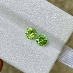 1.10 carats Demantoind Garnet Pair