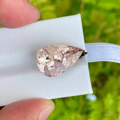 12.05 Carats Pear Morganite Stone