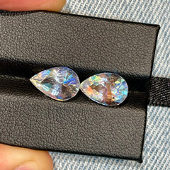 5.47 Carats Moonstone Pair Pear Cut