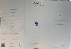 10.29 carats ICA Certified Blue Sapphire Brilliant Oval Cut Sri Lankan Gemstone
