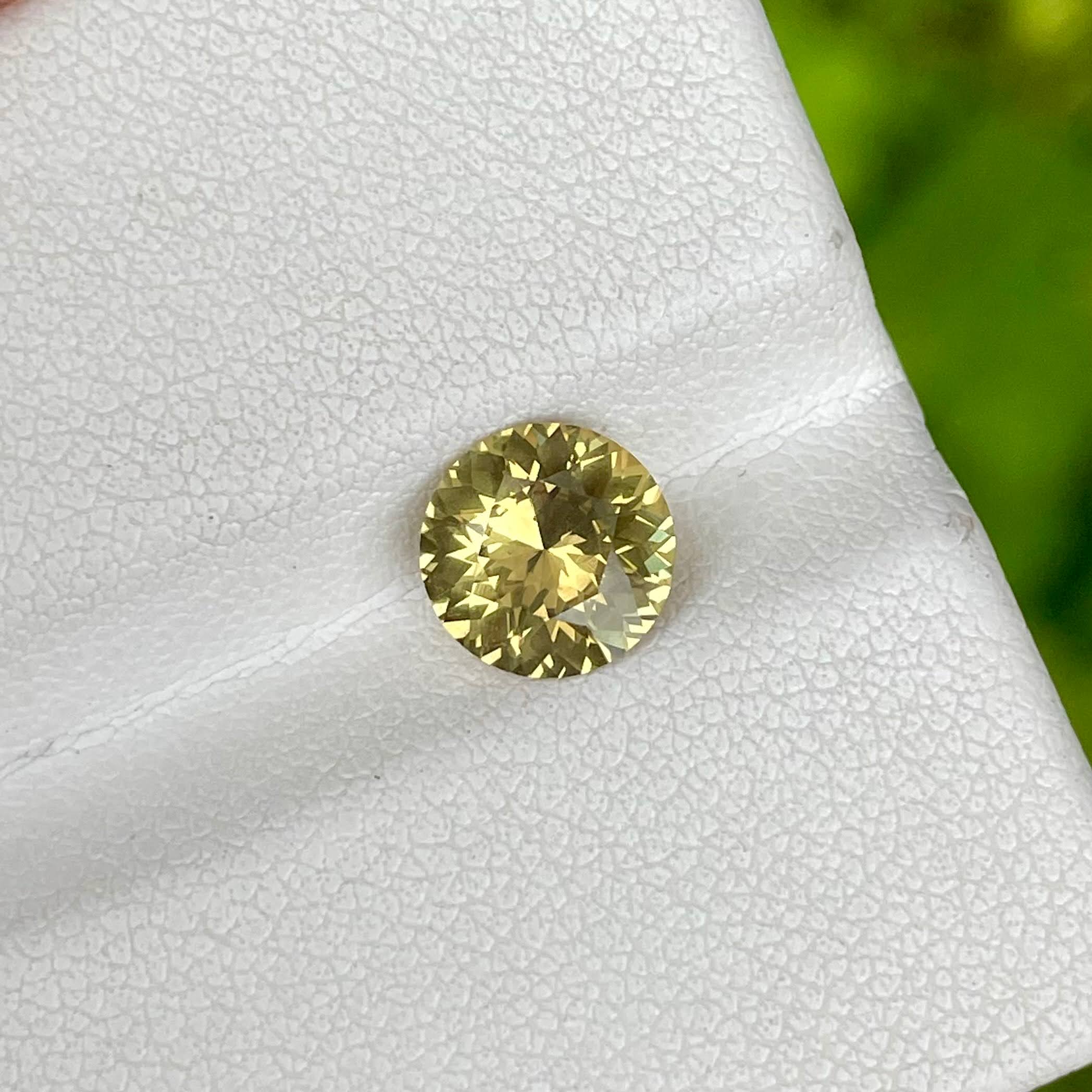 1.56 Carat Yellow Chrysoberyl Gemstone