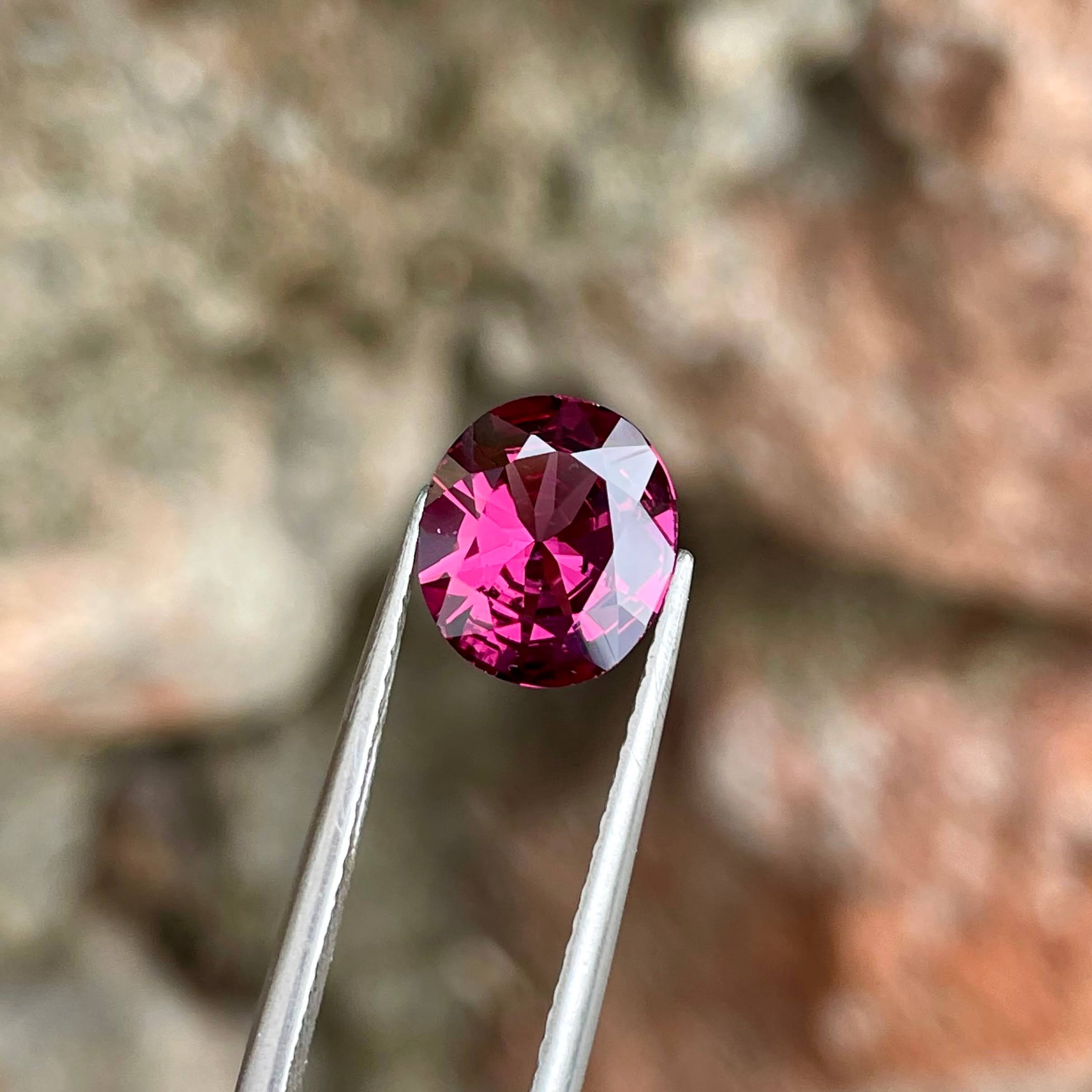 2.05 Carat Rich Pink Garnet Stone