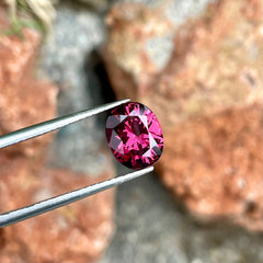 1.95 Carat Deep Pink Garnet Stone