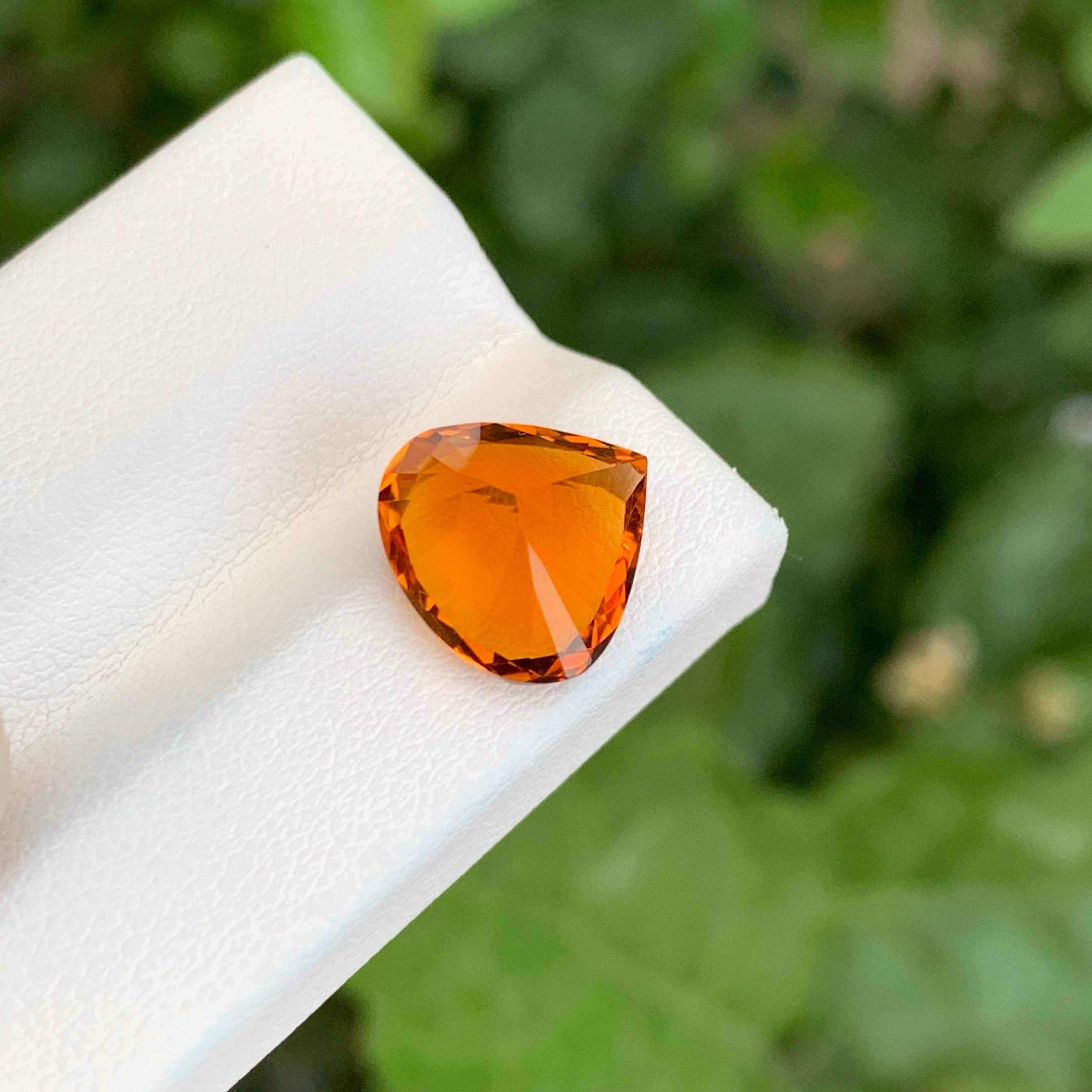 3.65 Carats Fire Citrine Gemstone