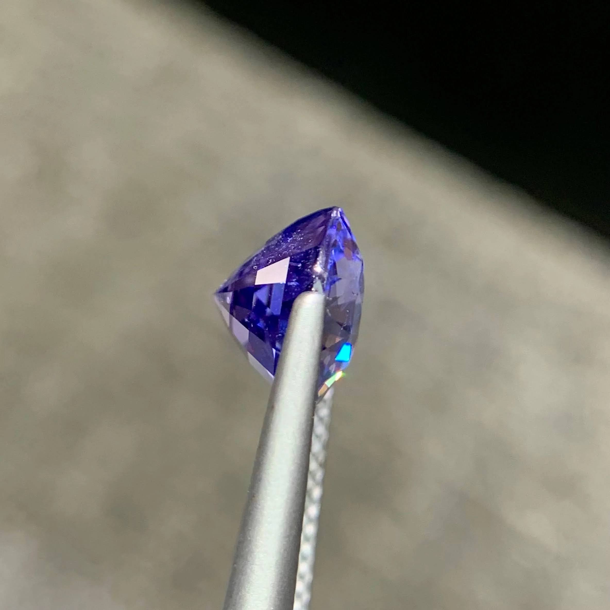 GIA Certified 5.16Ct Violet Blue Sapphire