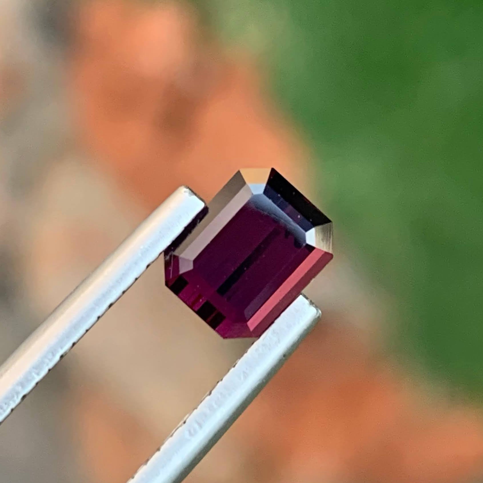 1.35 Carats Purplish Red Spinel Stone