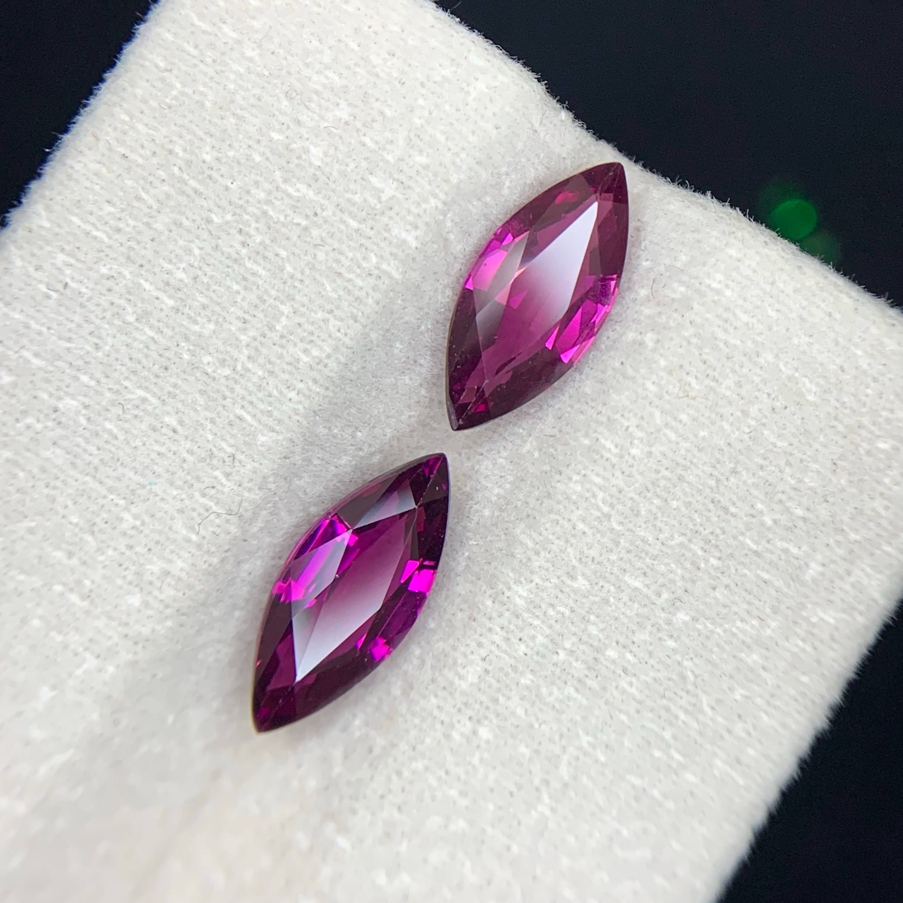 5.19Ct Rhodolite Garnet Pair