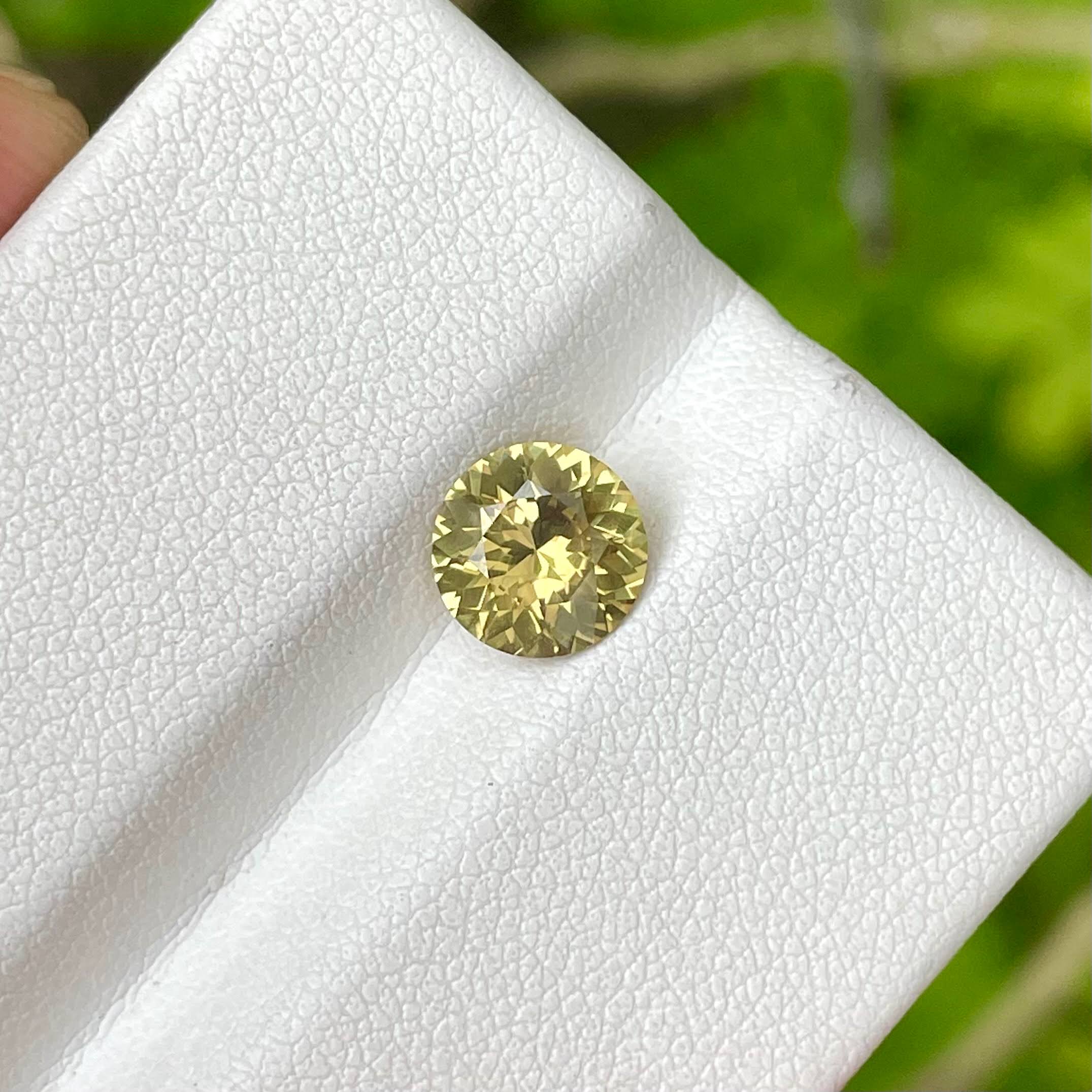 1.56 Carat Yellow Chrysoberyl Gemstone