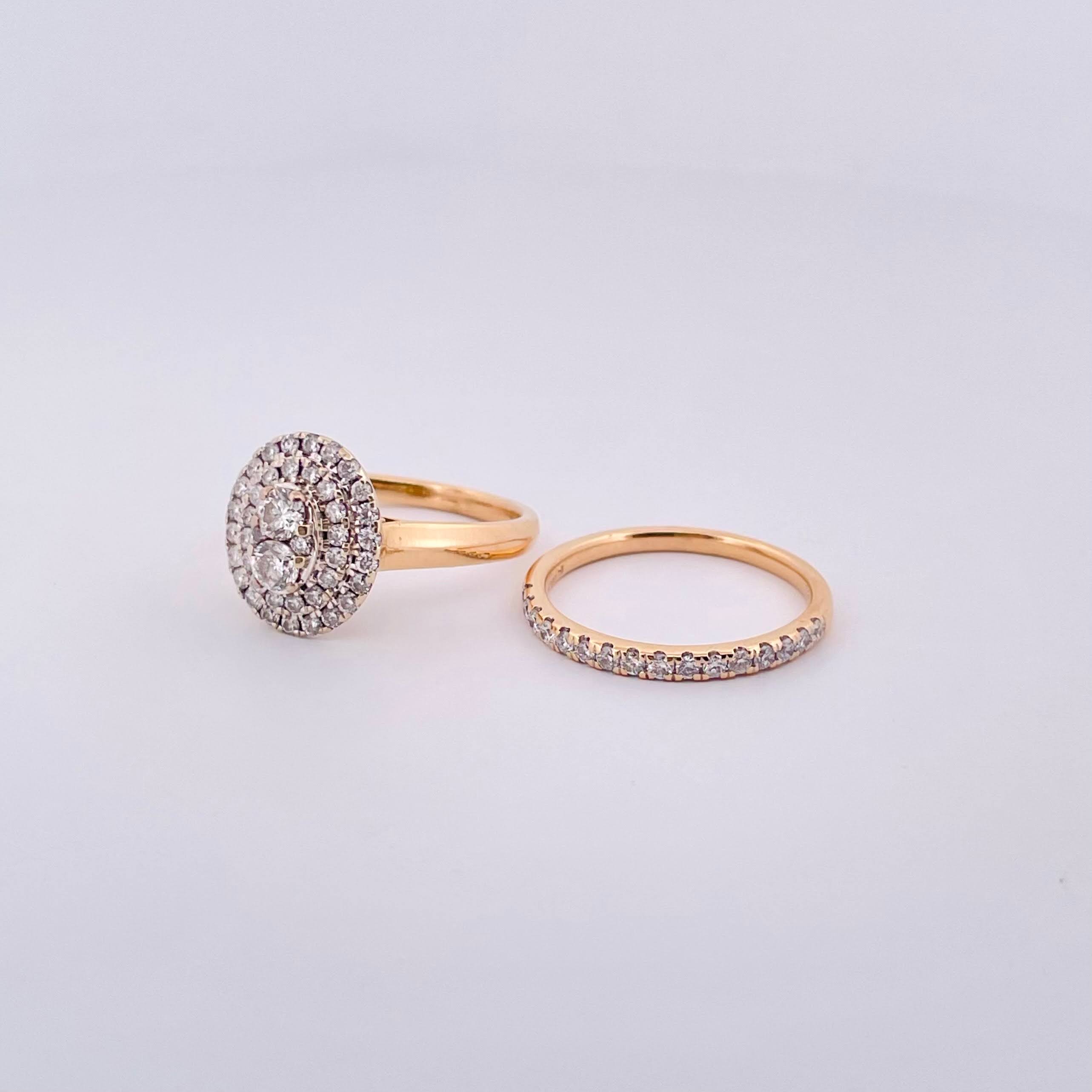 CAD Diamond Ring with 14k Gold