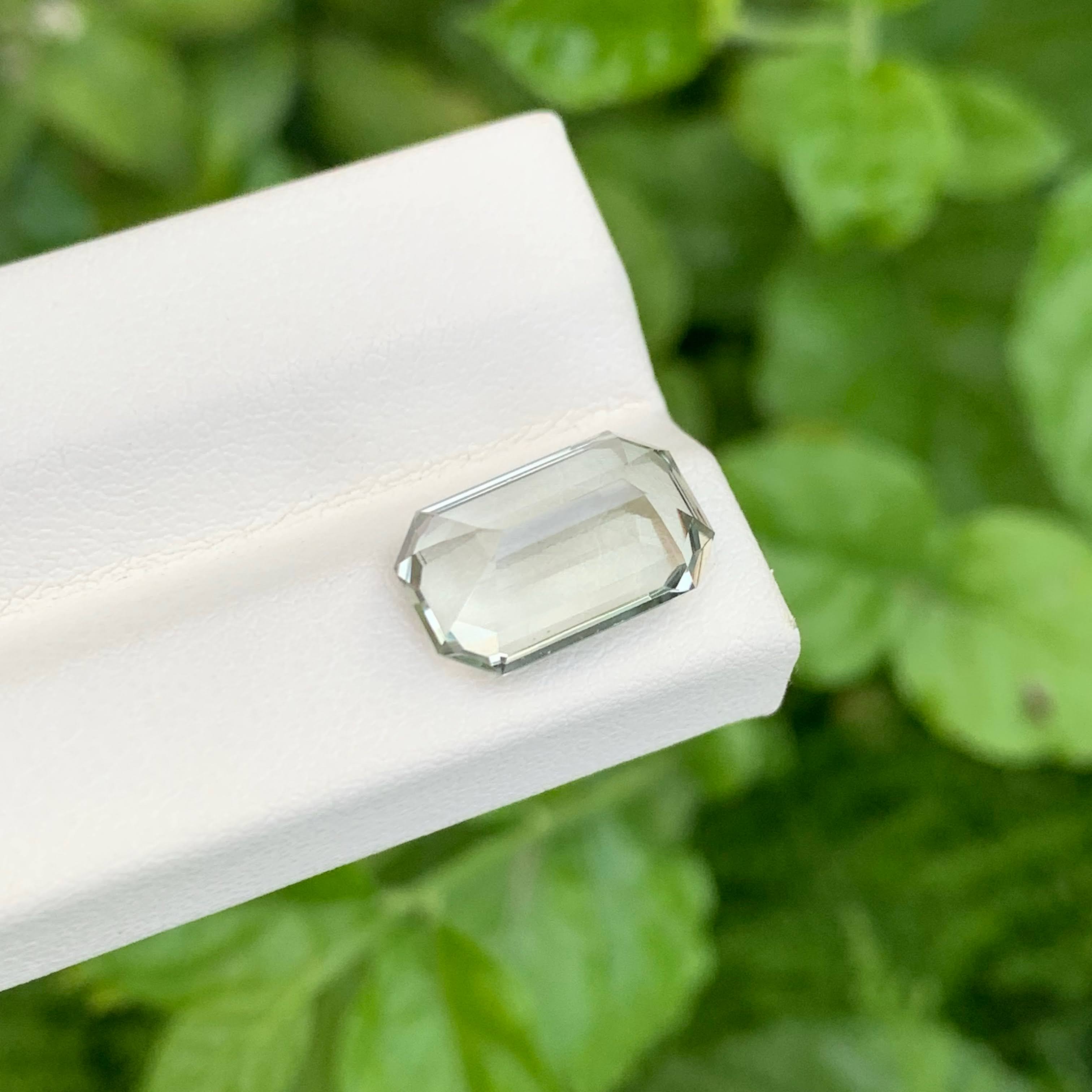 4.85 carats Greenish Amethyst Stone