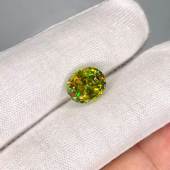 4.60 Carats Oval Cut Sphene Gemstone