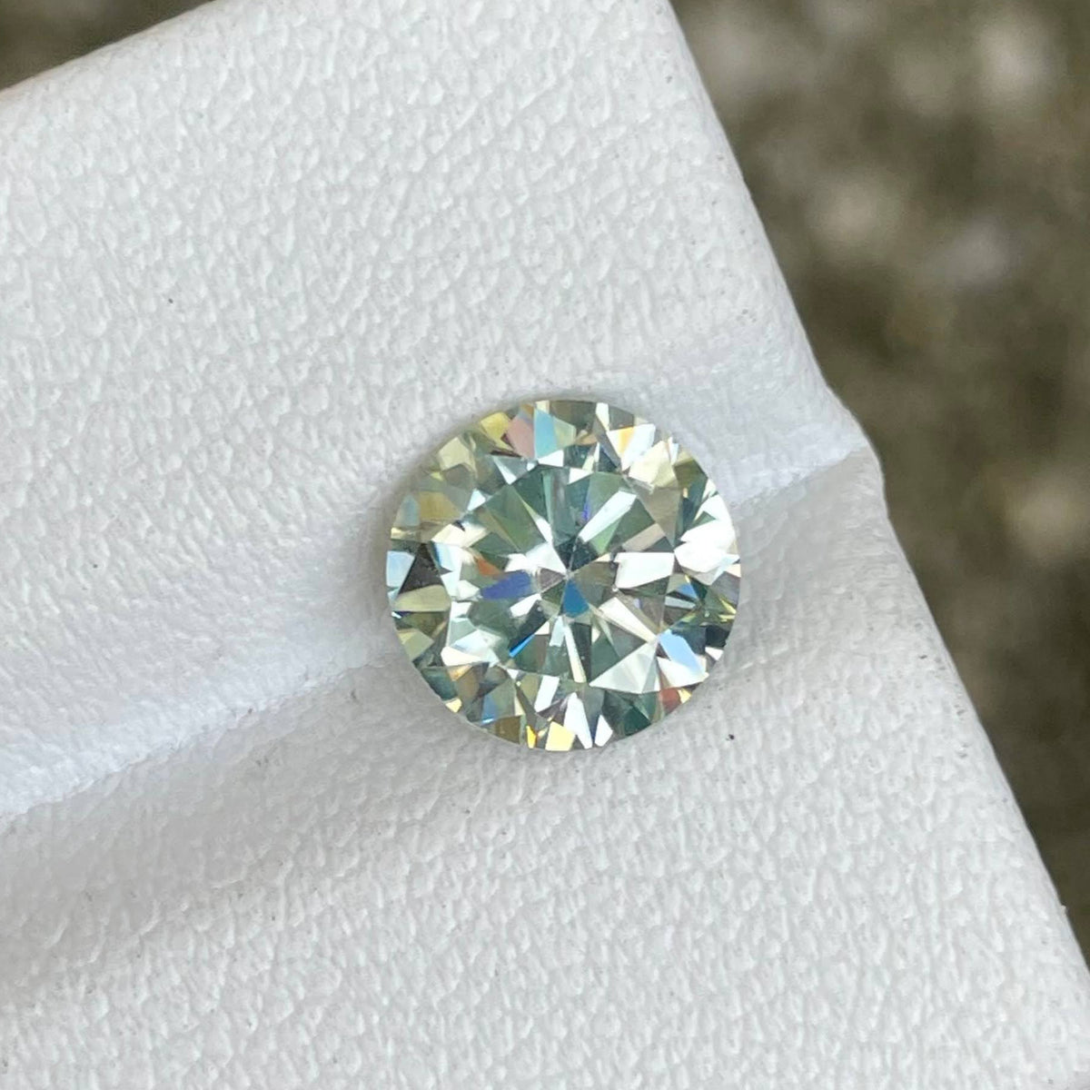 2.09 Carats Round Lab Grown Moissanite