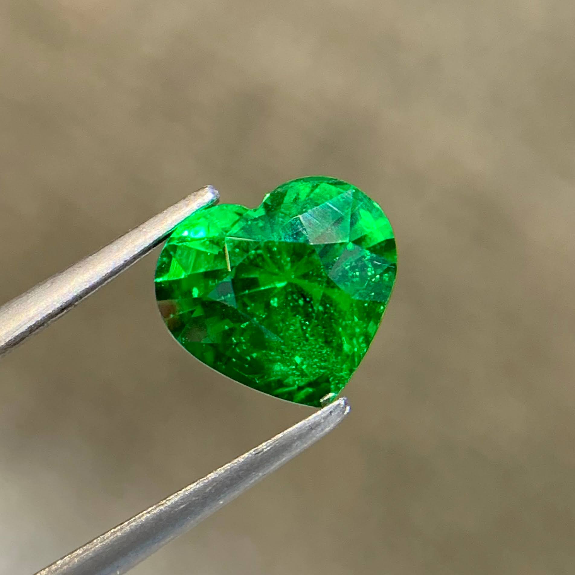 2.12Ct Green Tsavorite Heart