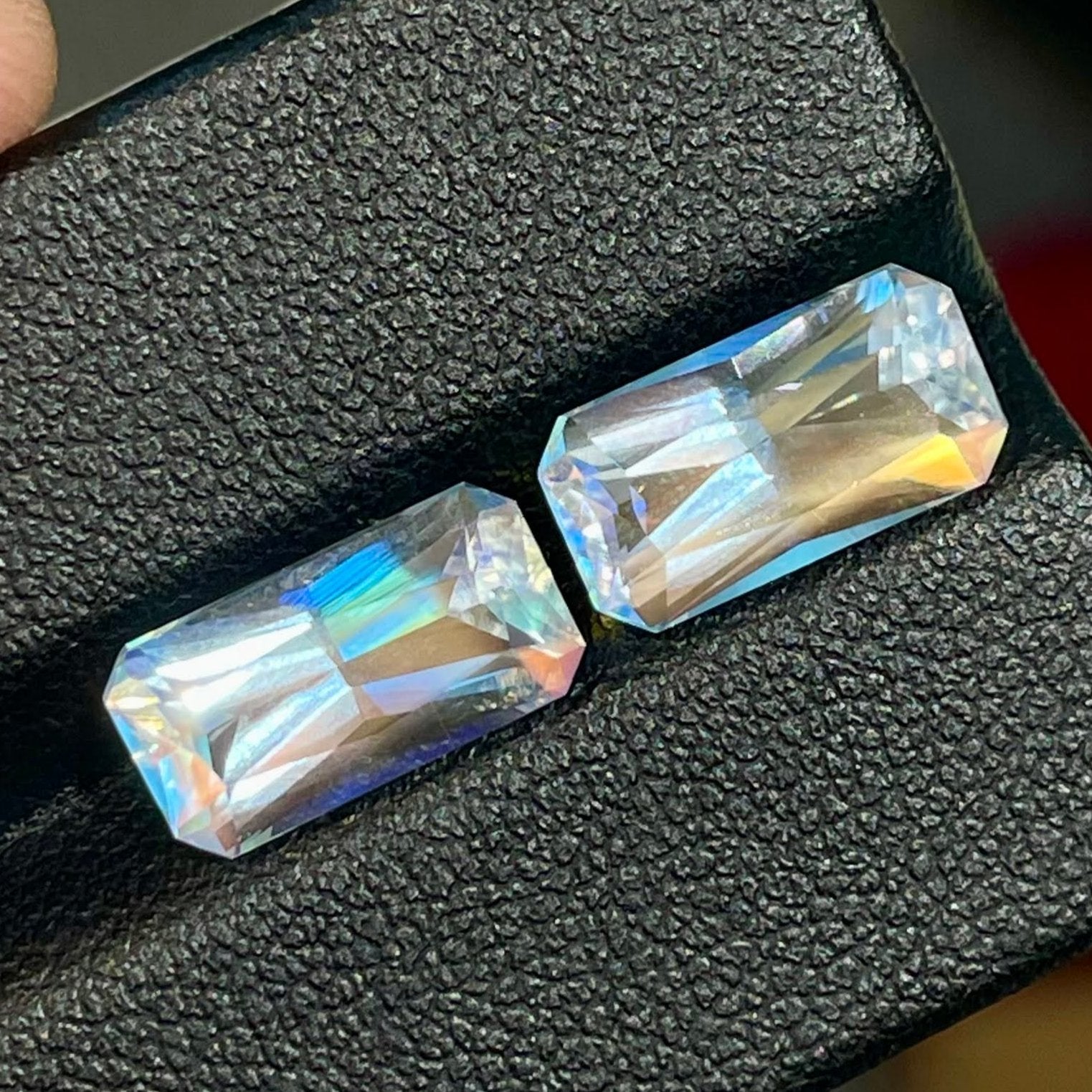 5.80 Carats Moonstone Pair Custom Cut