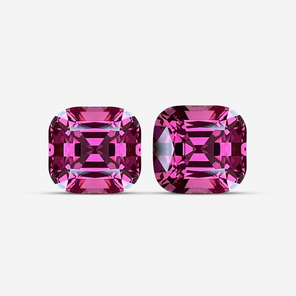 8.05 Carats Purplish Pink Spinel Pair