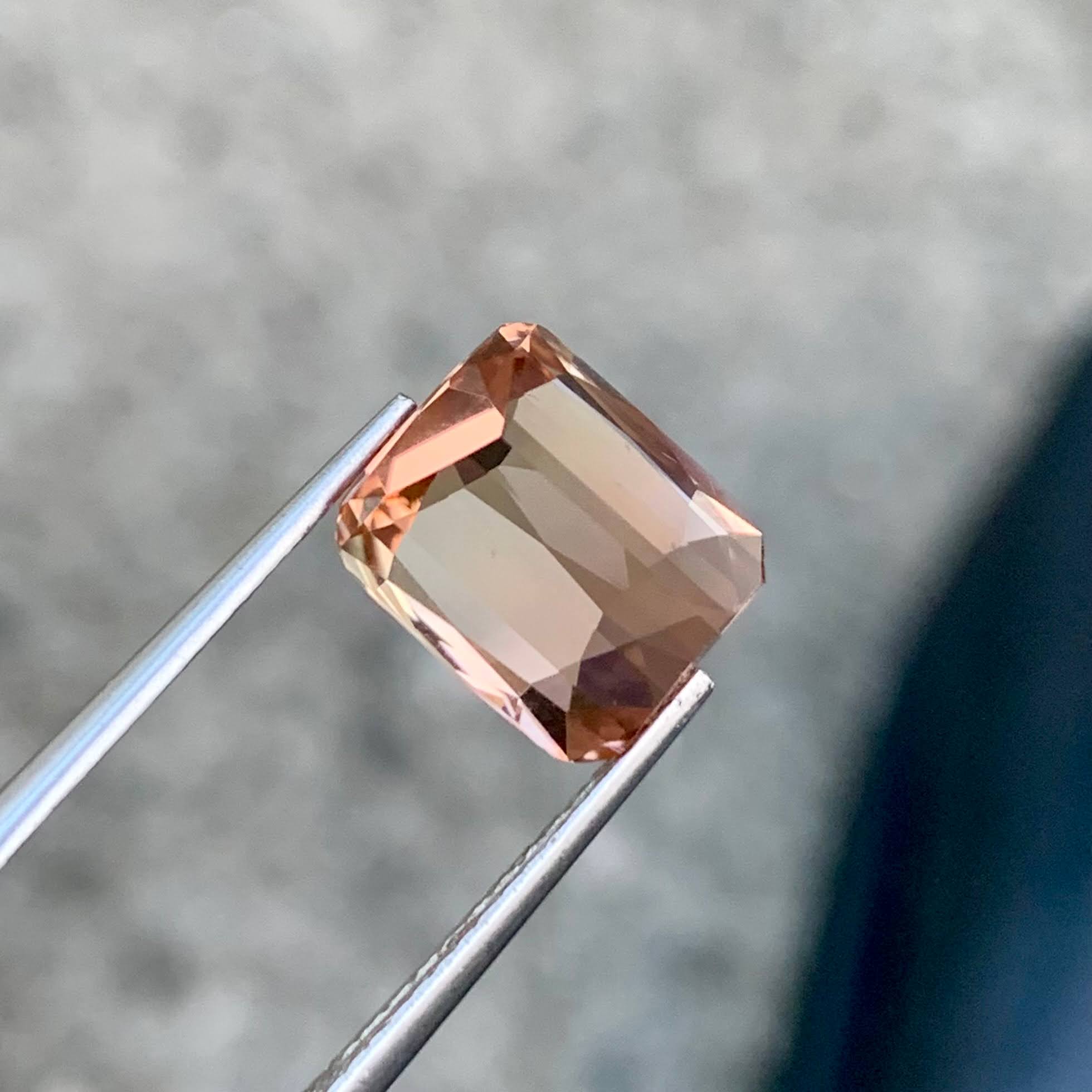5.66ct Bicolor Tourmaline Cushion Cut
