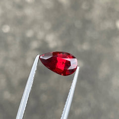 Pear shape garnet 