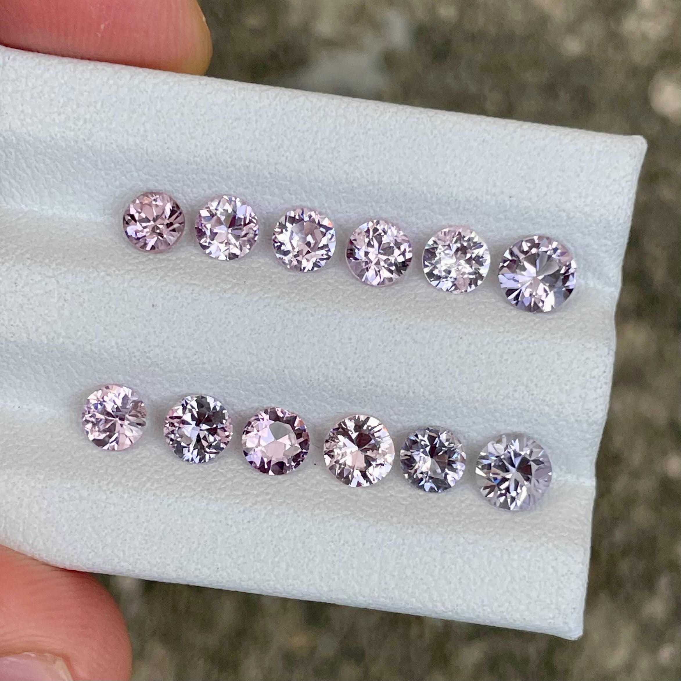 4.46 Carats 13 Piece Pink Spinel Lot