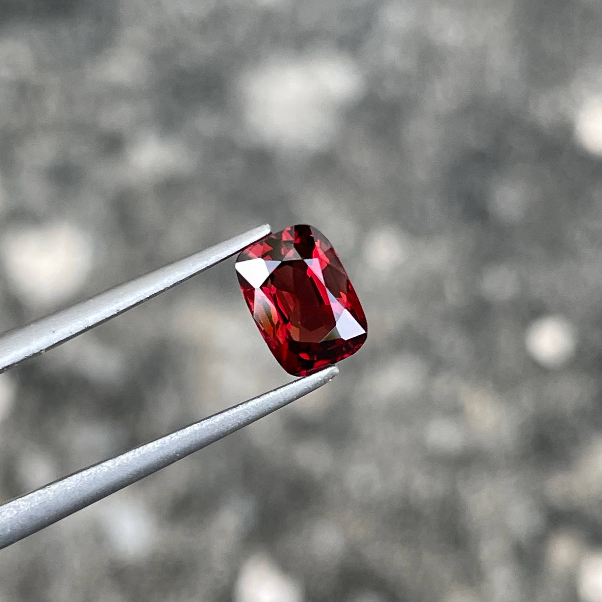 1.17 Carats Red Spinel Cushion Stone