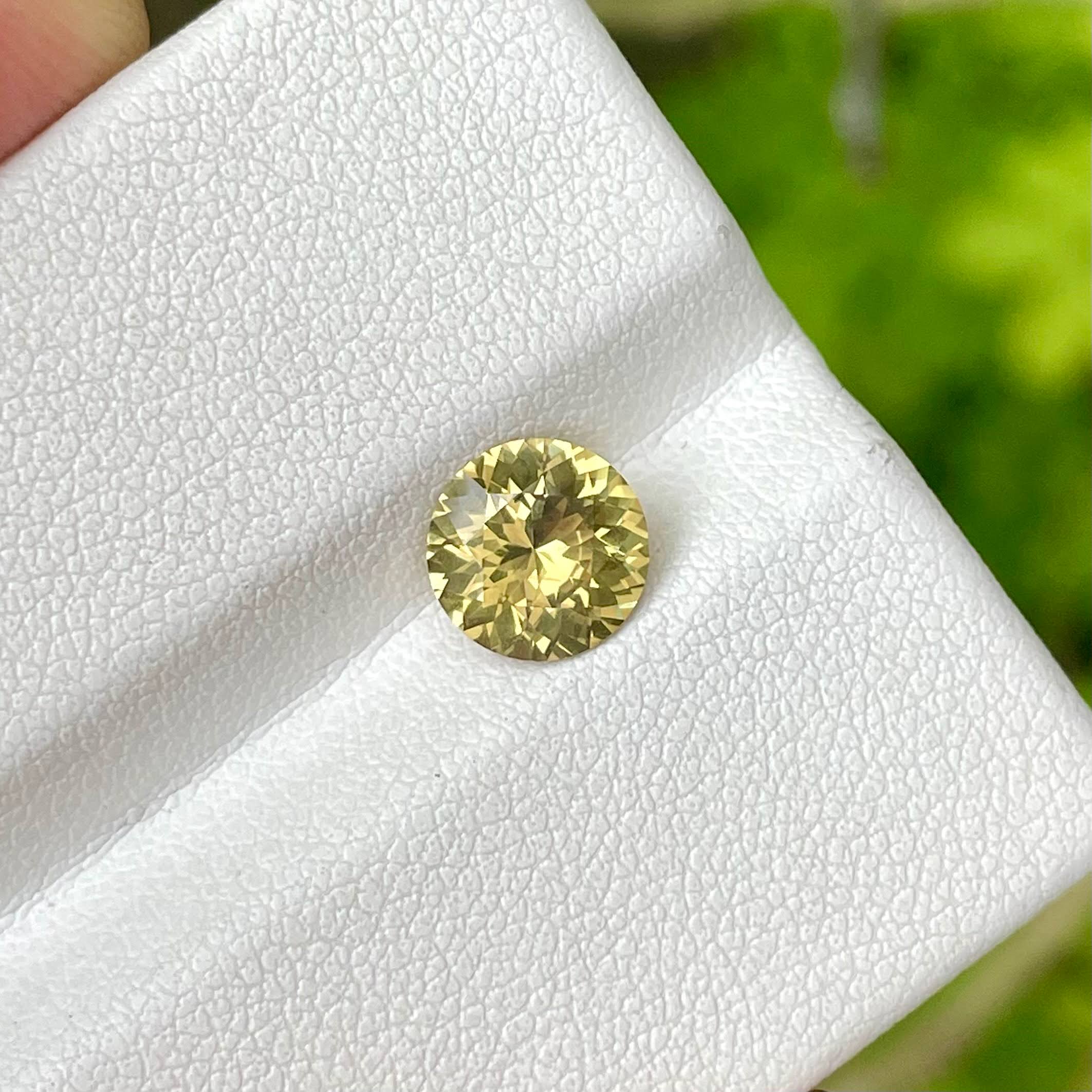 1.56 Carat Yellow Chrysoberyl Gemstone