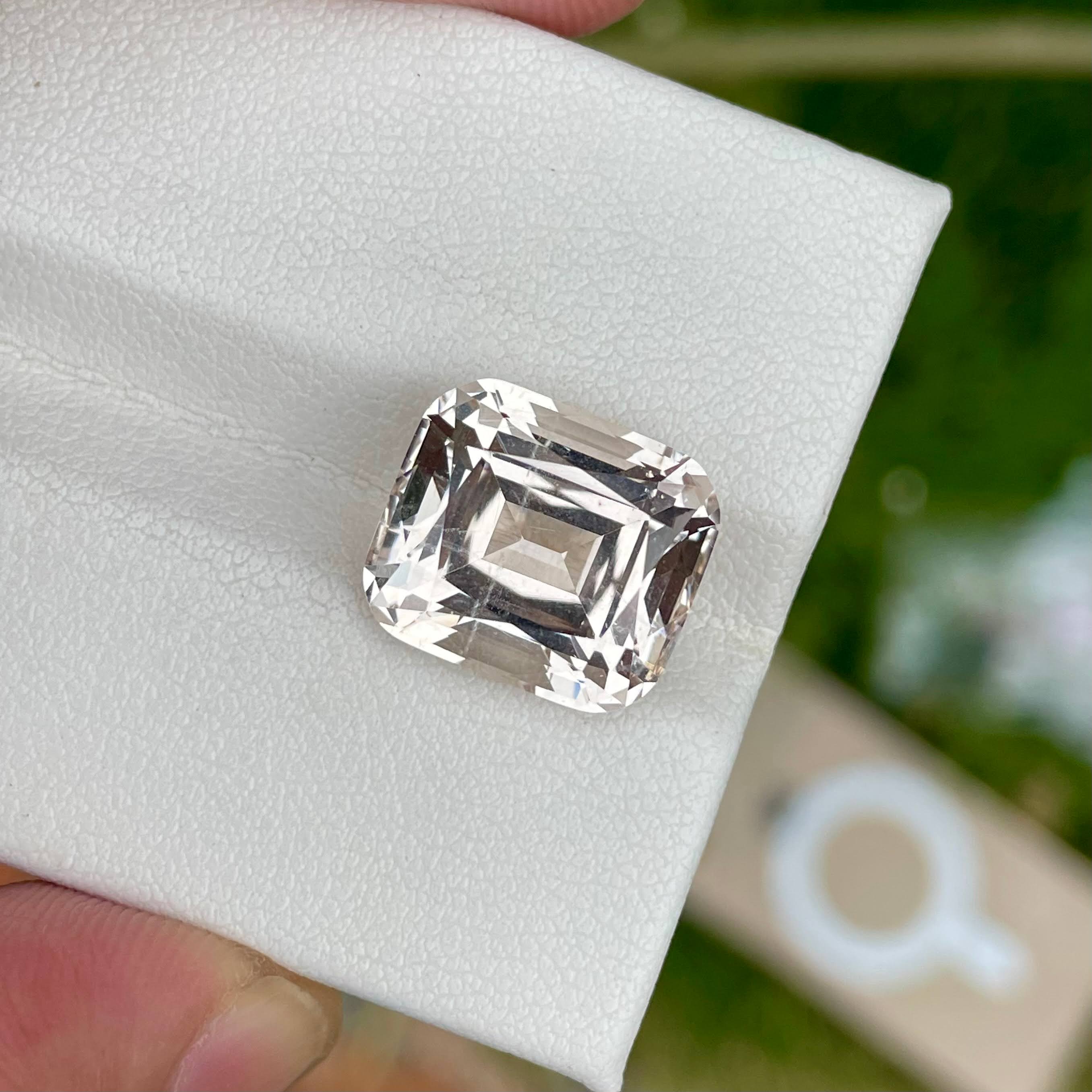 12.35 Carats Topaz Stone Cushion Cut