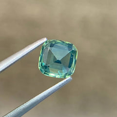 1.12Ct Teal Sapphire Cushion Cut