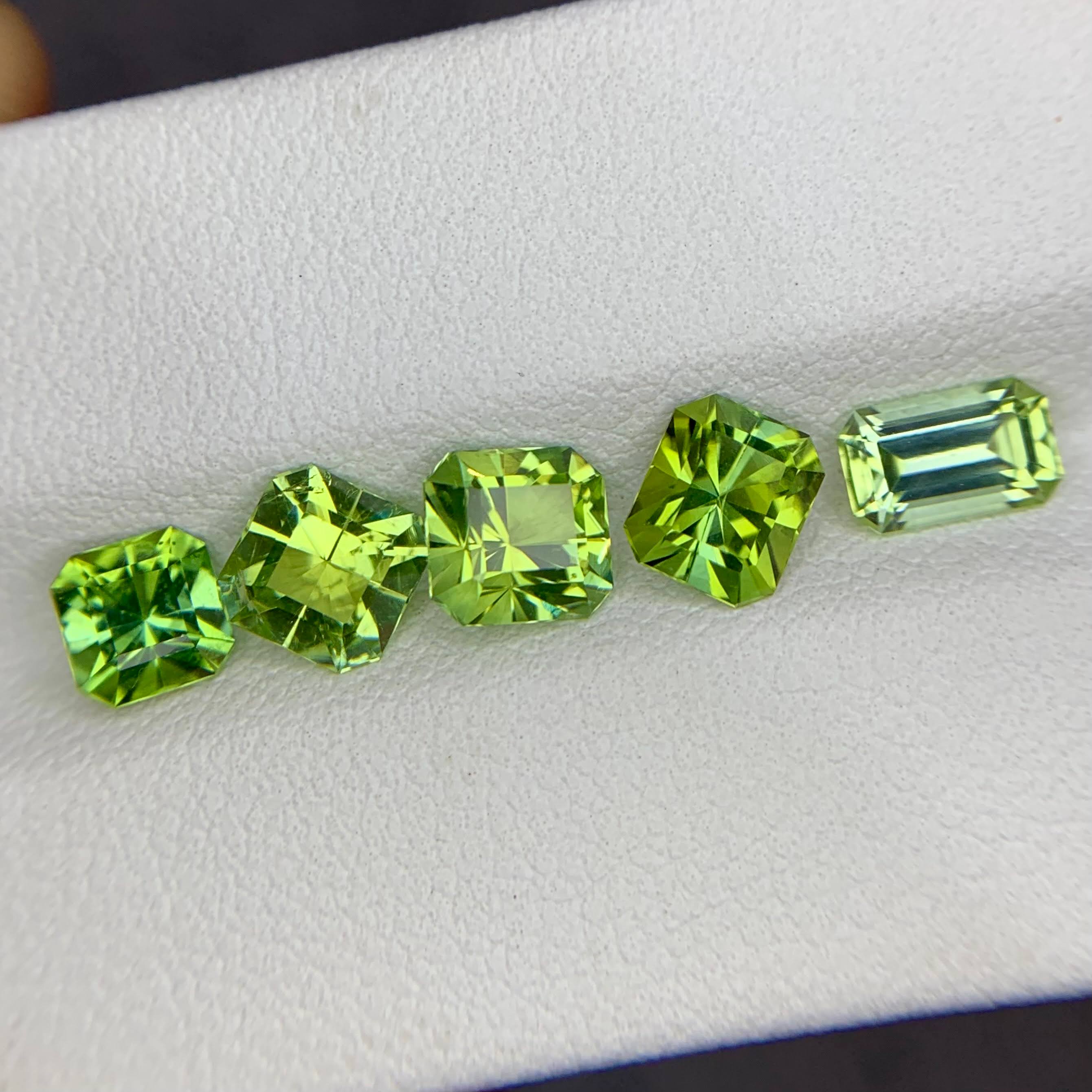 4.19ct Green Afghan Tourmaline Lot