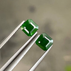 1.72 Carats Demantoid Garnet Pair