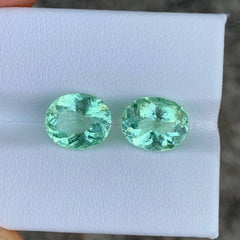 Certified Paraiba Tourmaline Pair 5.78Ct