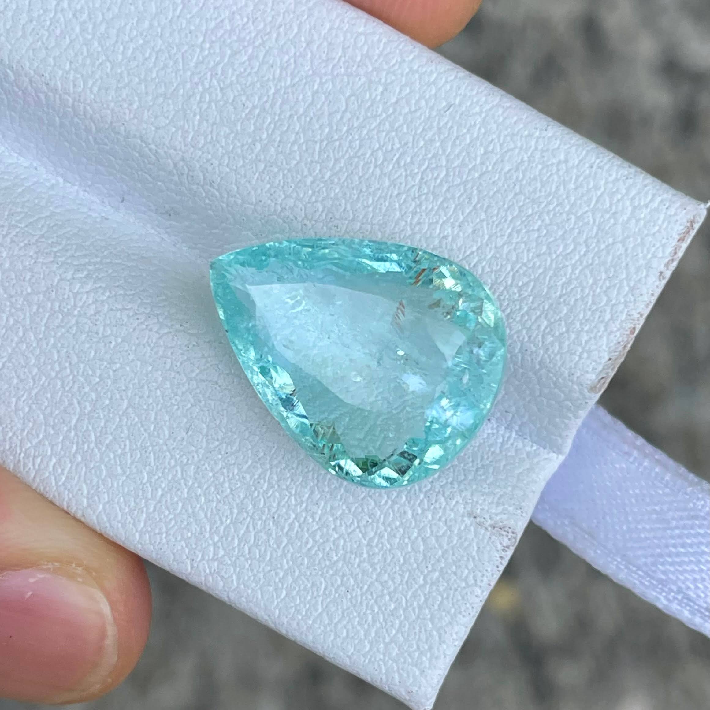 10.71 carats Neon Paraiba Tourmaline