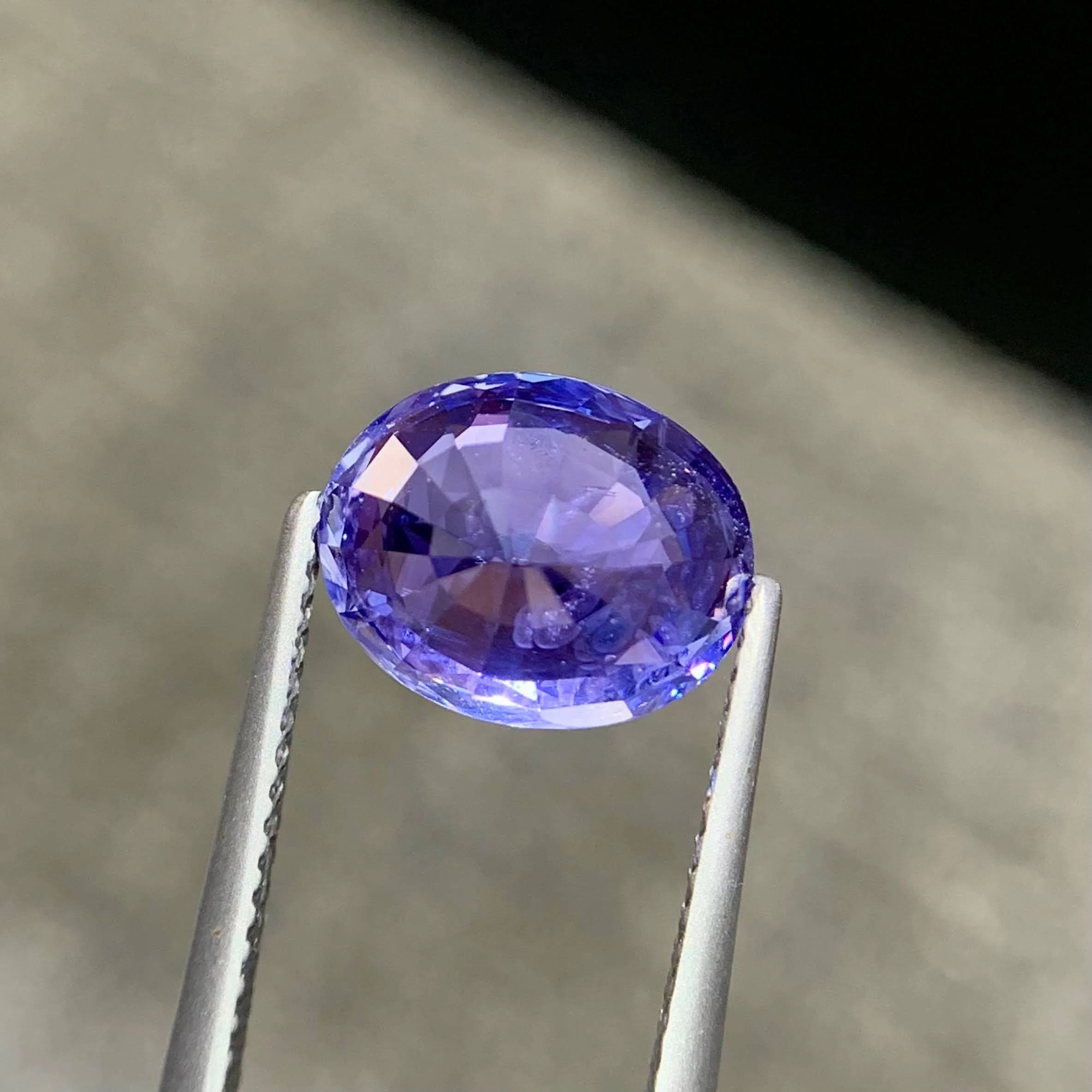 GIA Certified 5.16Ct Violet Blue Sapphire