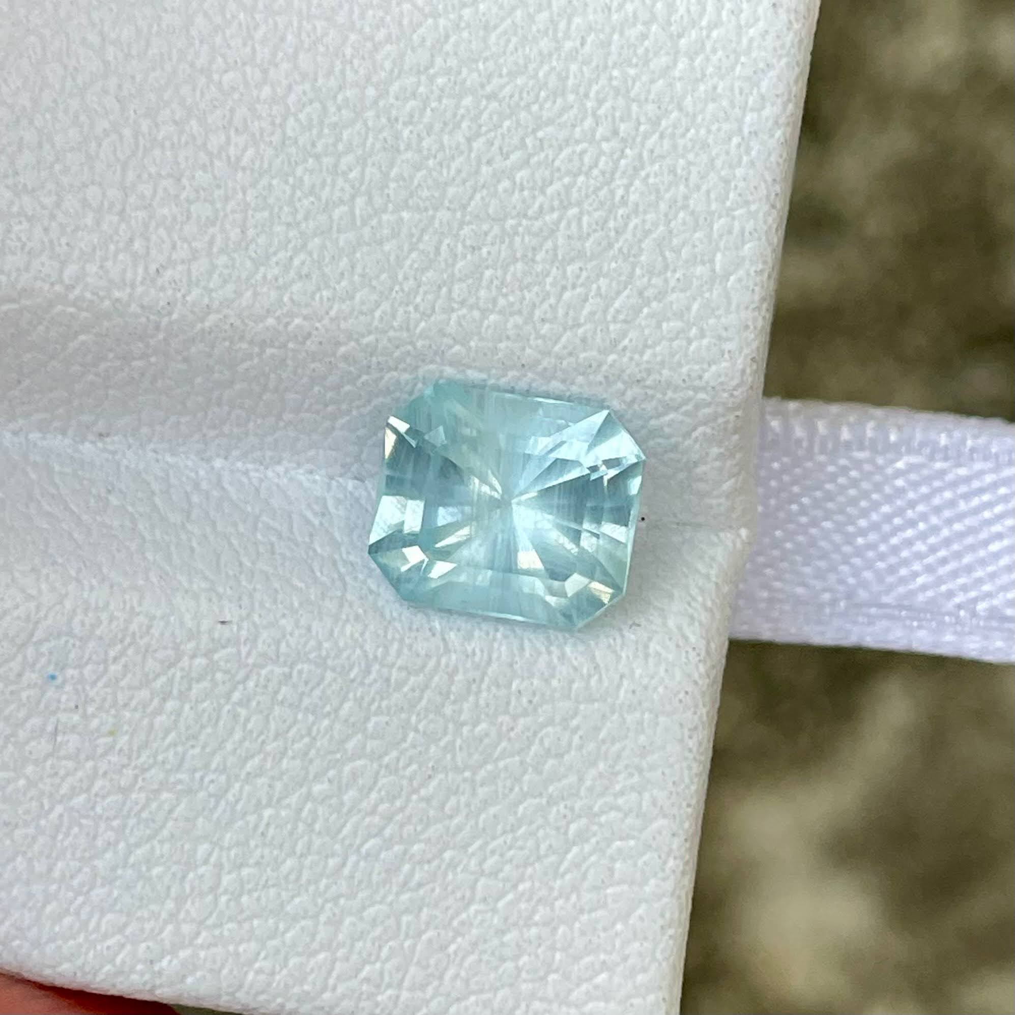 1.72 Carats Blue Aquamarine Gemstone