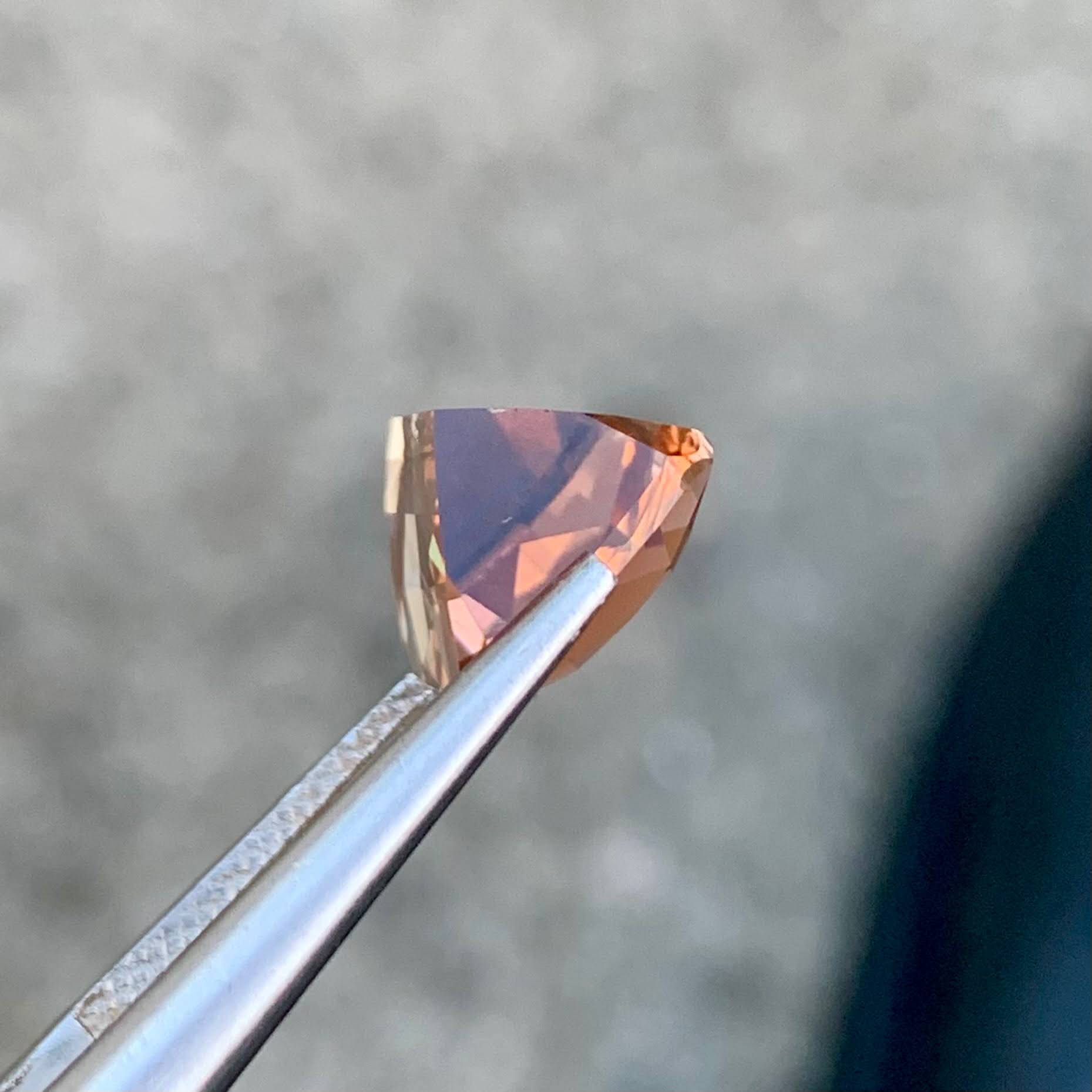 5.66ct Bicolor Tourmaline Cushion Cut