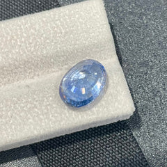 10.29 carats ICA Certified Blue Sapphire Brilliant Oval Cut Sri Lankan Gemstone