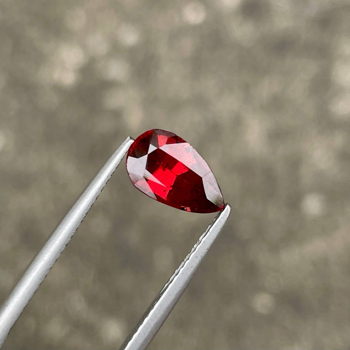 Pear shape garnet 