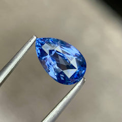 1.04 Ct Certified Cobalt Blue Spinel Pear
