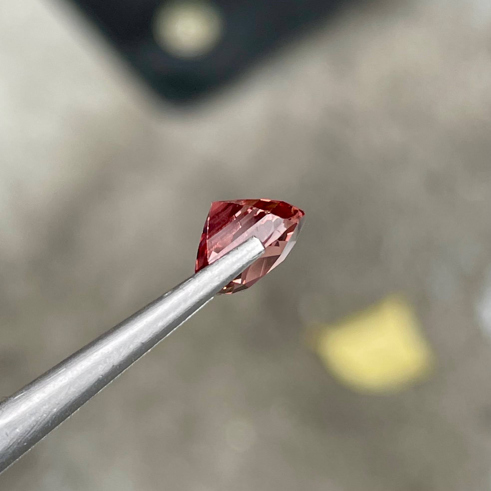 3.73 Carat Pink Tourmaline Cushion Cut