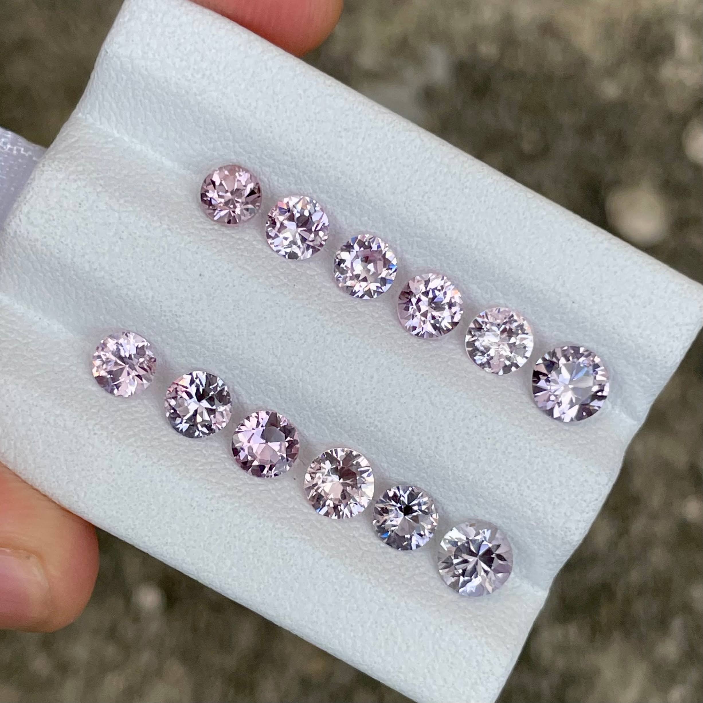 4.46 Carats 13 Piece Pink Spinel Lot