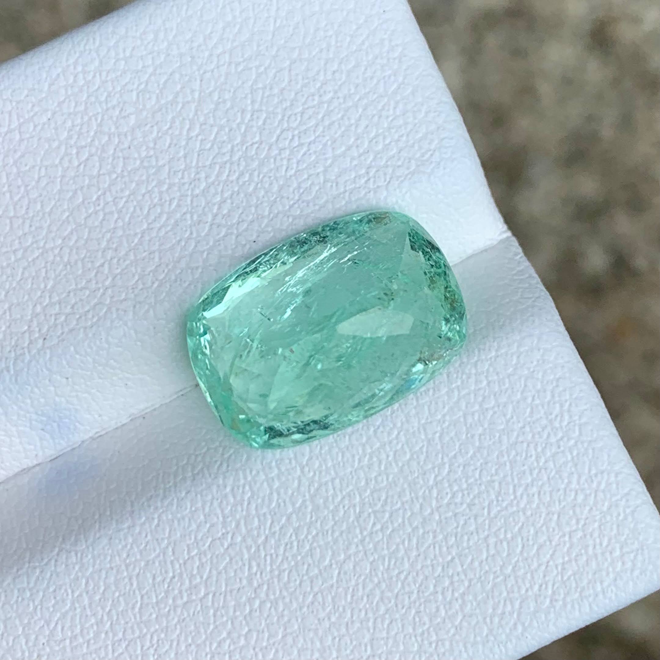 8.52ct AIGS Paraiba Tourmaline Cushion Cut