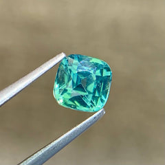 1.12Ct Teal Sapphire Cushion Cut
