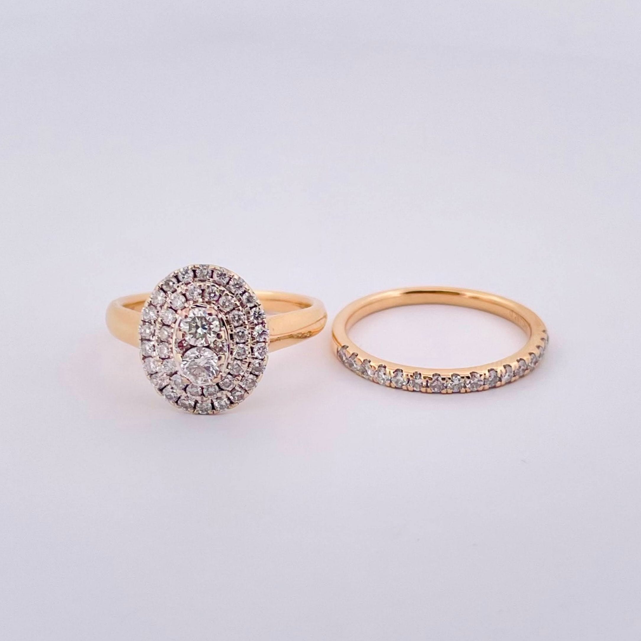 CAD Diamond Ring with 14k Gold