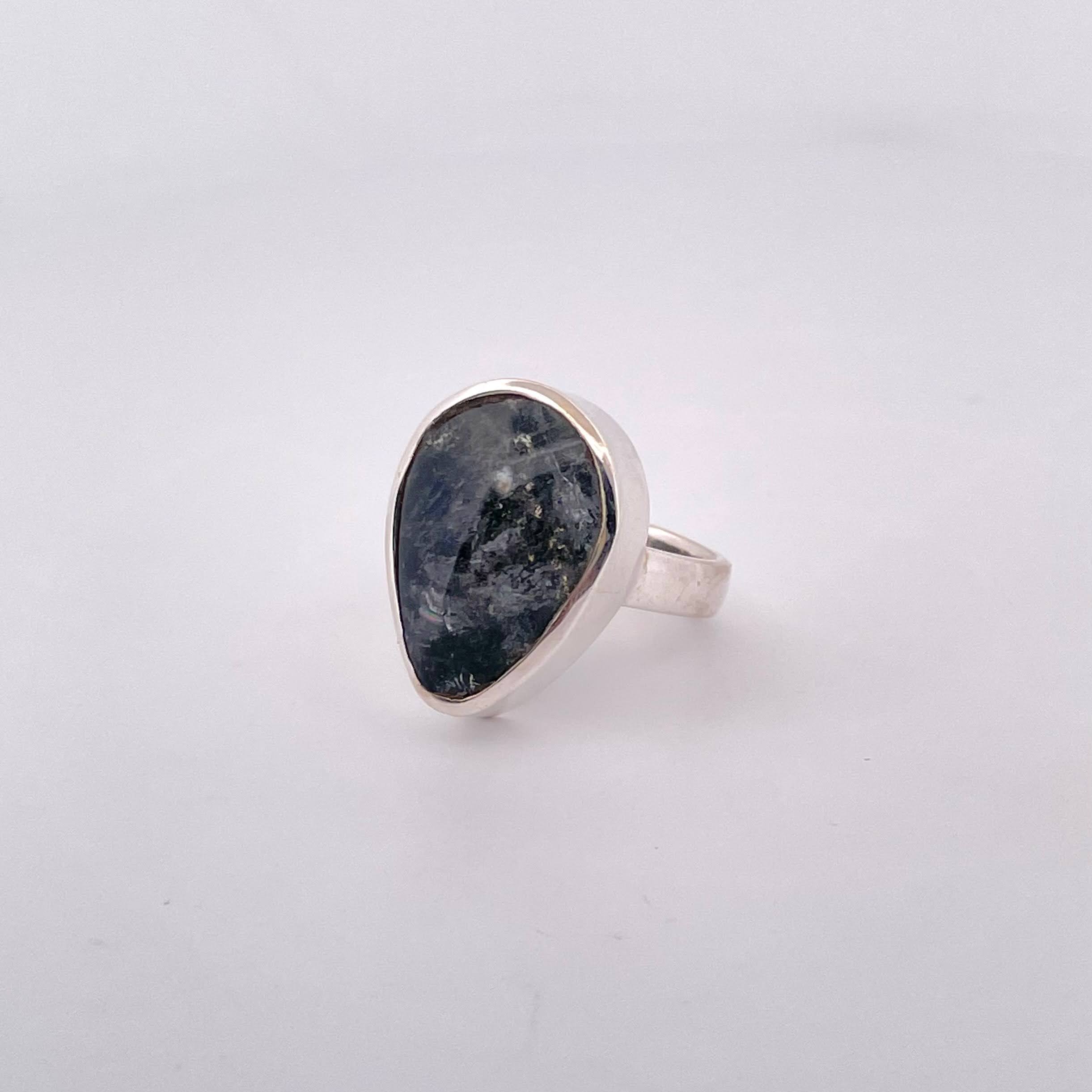 Handmade Rutile Quartz Silver Ring