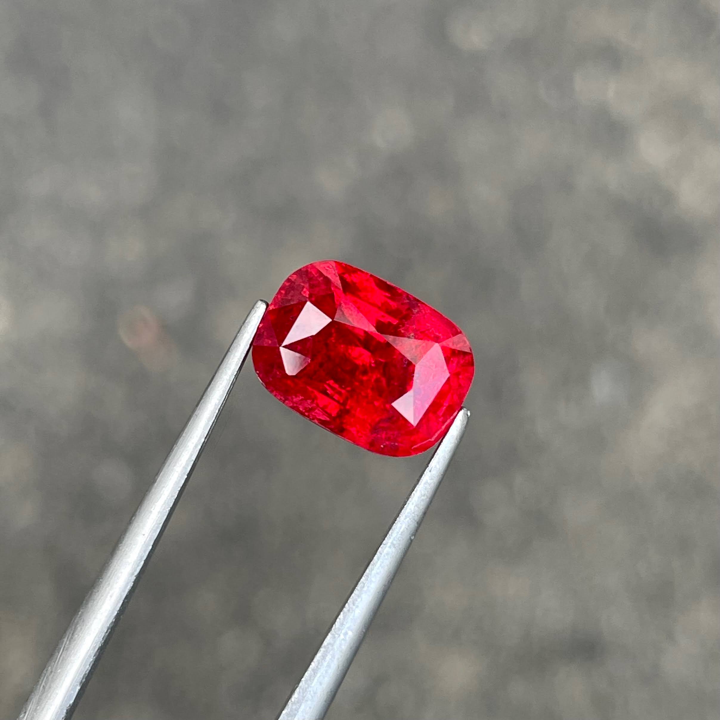 4.01 Carats Orange Red Burmese Spinel