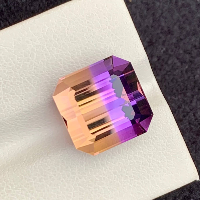 10.3mm Amethyst, Asscher Cut Loose Gem Wholesale Gemstone Faceted, February Birthstone Large Step buy Cut cts