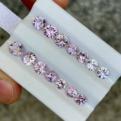 6.23 carats 14 Piece Pink Spinel Lot