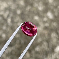 3.70 Carat Pinkish Red Garnet Stone