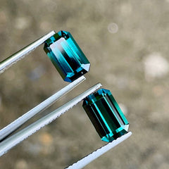 3.15 Carat Indicolite Tourmaline Pair