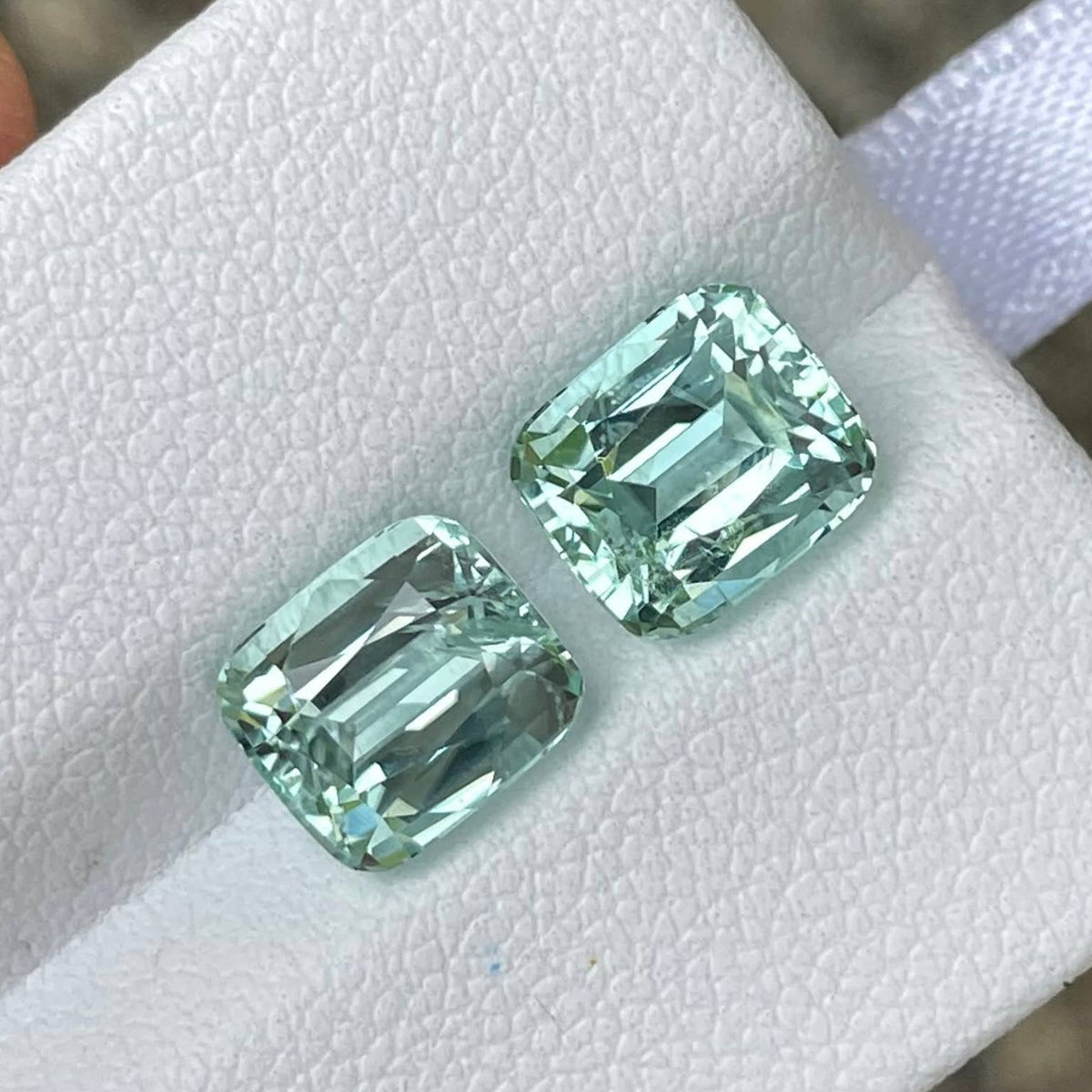 5.04 Carats Sea Foam Tourmaline Pair