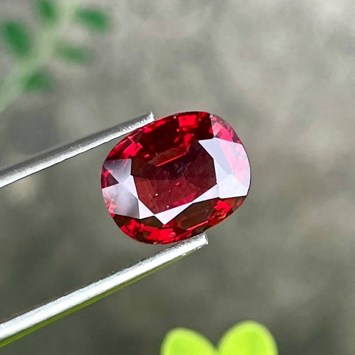 3.03 Carats Red Burmese Cushion Spinel